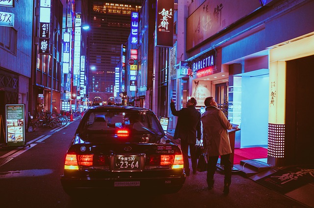 japonské taxi